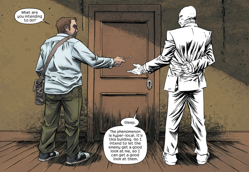 Illustration for article titled Ellis, Shalvey, and Bellaire bring superhero psychedelia to Moon Knight #4